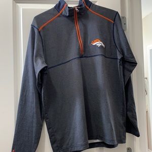 Gray Broncos hoddie